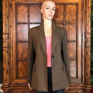 Kasper Chestnut Pink Pinstripe Micro Chevron Jacket